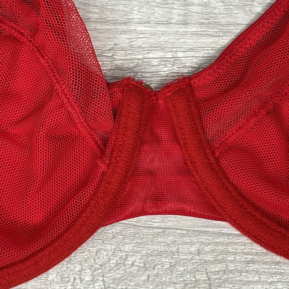 Natori Unpadded Underwire Bra Red 746168 Un-padded 34D - Picture 8 of 8